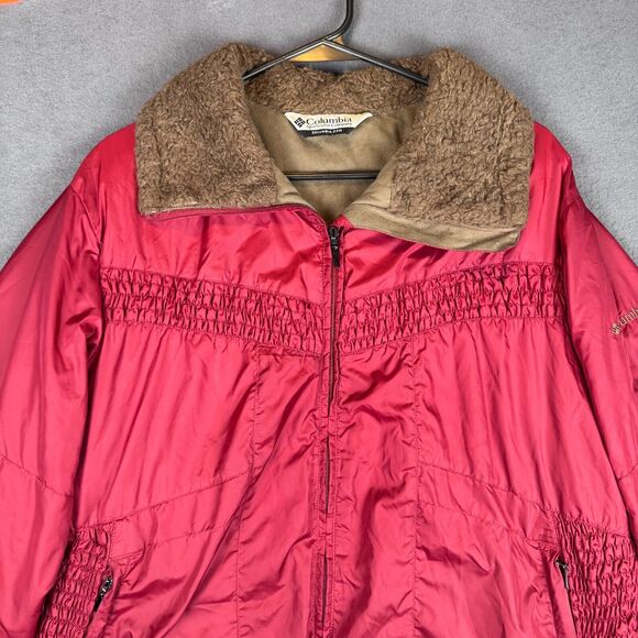 Columbia Jacket Women’s Large Maroon Interchange Omni Shield Lined Ski Jacket - Picture 1 of 11